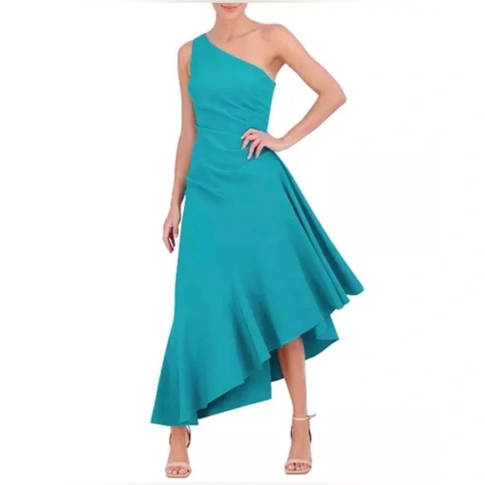 Eliza J Asymmetric One Shoulder Dress